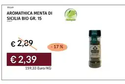 Prezzemolo e Vitale Aromathica menta di Sicilia bio offerta