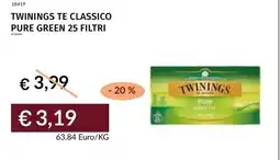 Prezzemolo e Vitale Twinings te classico pure green offerta