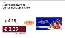 Prezzemolo e Vitale Lindt cioccolato al latte e nocciole offerta