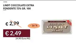 Prezzemolo e Vitale Lindt cioccolato extra fondente offerta