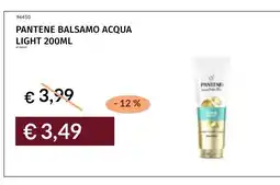 Prezzemolo e Vitale Pantene balsamo acqua light offerta