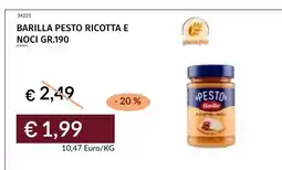 Prezzemolo e Vitale Barilla pesto ricotta e noci offerta