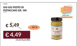 Prezzemolo e Vitale Giu Giu pesto di pistacchio offerta