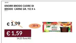Prezzemolo e Vitale Knorr brodo cuore di brodo carne offerta