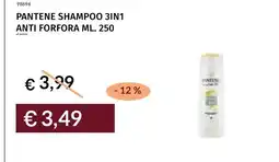 Prezzemolo e Vitale Pantene shampoo 3in1 anti forfora offerta