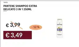 Prezzemolo e Vitale Pantene shampoo extra delicato 3 in 1 offerta