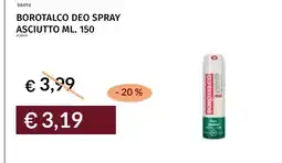 Prezzemolo e Vitale Borotalco deo spray offerta