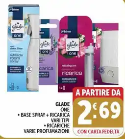 Deco Maxistore Glade One base spray + ricarica offerta
