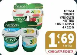 Deco Maxistore Activia yogurt vari gusti offerta