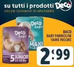 Deco Maxistore Decò Baby pannolini offerta