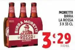 Deco Maxistore Birra Moretti La Rossa offerta