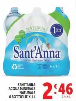 Deco Maxistore Sant'Anna acqua minerale naturale offerta