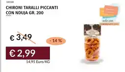 Prezzemolo e Vitale Chironi taralli piccanti con nduja offerta