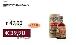 Prezzemolo e Vitale Don Papa rum offerta