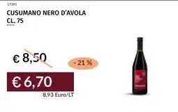 Prezzemolo e Vitale Cusumano Nero d'Avola offerta