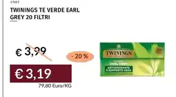 Prezzemolo e Vitale Twinings te verde earl grey offerta