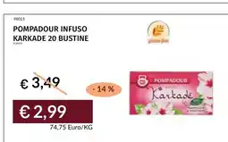 Prezzemolo e Vitale Pompadour infuso karkade offerta