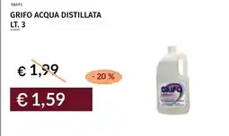 Prezzemolo e Vitale Grifo acqua distillata offerta