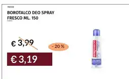 Prezzemolo e Vitale Borotalco deo spray fresco offerta