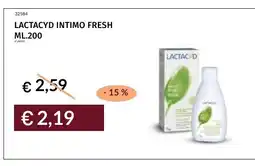 Prezzemolo e Vitale Lactacyd intimo fresh offerta