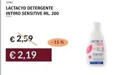 Prezzemolo e Vitale Lactacyd detergente intimo sensitive offerta