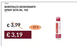 Prezzemolo e Vitale Borotalco deodorante spray seta offerta
