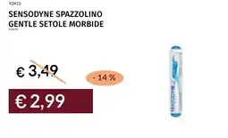Prezzemolo e Vitale Sensodyne spazzolino gentle setole morbide offerta