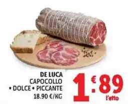 Deco Maxistore De Luca capocollo dolce/piccante offerta