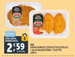 Deco Maxistore AIA Gran Dorate Cotoletta di Pollo alla Valdostana Filetto offerta