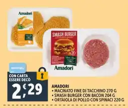 Deco Maxistore Amadori Smash Burger con bacon offerta