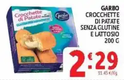 Deco Maxistore Garbo crocchette di patate senza glutine e lattosio offerta
