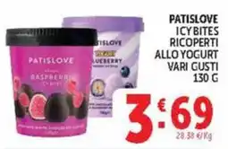 Deco Maxistore Patislove icy bites ricoperti allo yogurt offerta