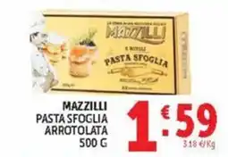 Deco Maxistore Mazzilli pasta sfoglia arrotolata offerta