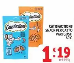 Deco Maxistore Catisfactions snack per gatto offerta