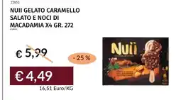 Prezzemolo e Vitale Nuii gelato caramello salato e noci di macadamia offerta