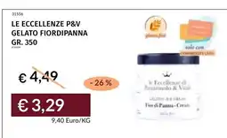 Prezzemolo e Vitale Le Eccellenze di Pezzemolo & Vitale Gelato Fiordipanna Cream offerta