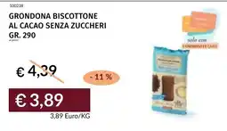 Prezzemolo e Vitale Grondona biscottone al cacao senza zuccheri offerta