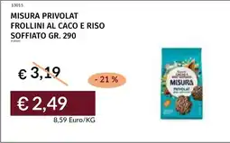 Prezzemolo e Vitale Frollini al caco e riso soffiato Misura Privolat offerta