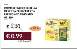 Prezzemolo e Vitale Parmareggio l'ABC della merenda plumcake con parmigiano reggiano offerta