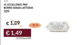 Prezzemolo e Vitale Le eccellenze P&V burro senza lattosio offerta