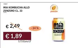 Prezzemolo e Vitale Mia kombucha zenzero offerta