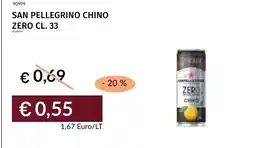 Prezzemolo e Vitale San Pellegrino Chino Zero offerta