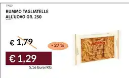 Prezzemolo e Vitale Rummo tagliatelle all'uovo offerta