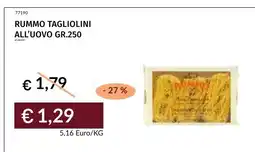 Prezzemolo e Vitale Rummo tagliolini all'uovo offerta