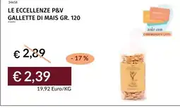 Prezzemolo e Vitale Gallette di mais Le Eccellenze P&V offerta