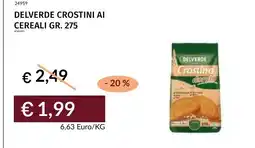 Prezzemolo e Vitale Delverde crostini ai cereali offerta
