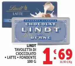 Deco Maxistore Lindt Tavoletta di cioccolato latte fondente offerta