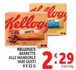Deco Maxistore Kellogg's barrette alle mandorle offerta