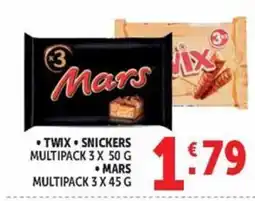 Deco Maxistore Twix Snickers Mars offerta