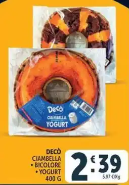 Deco Maxistore Decò ciambella yogurt offerta